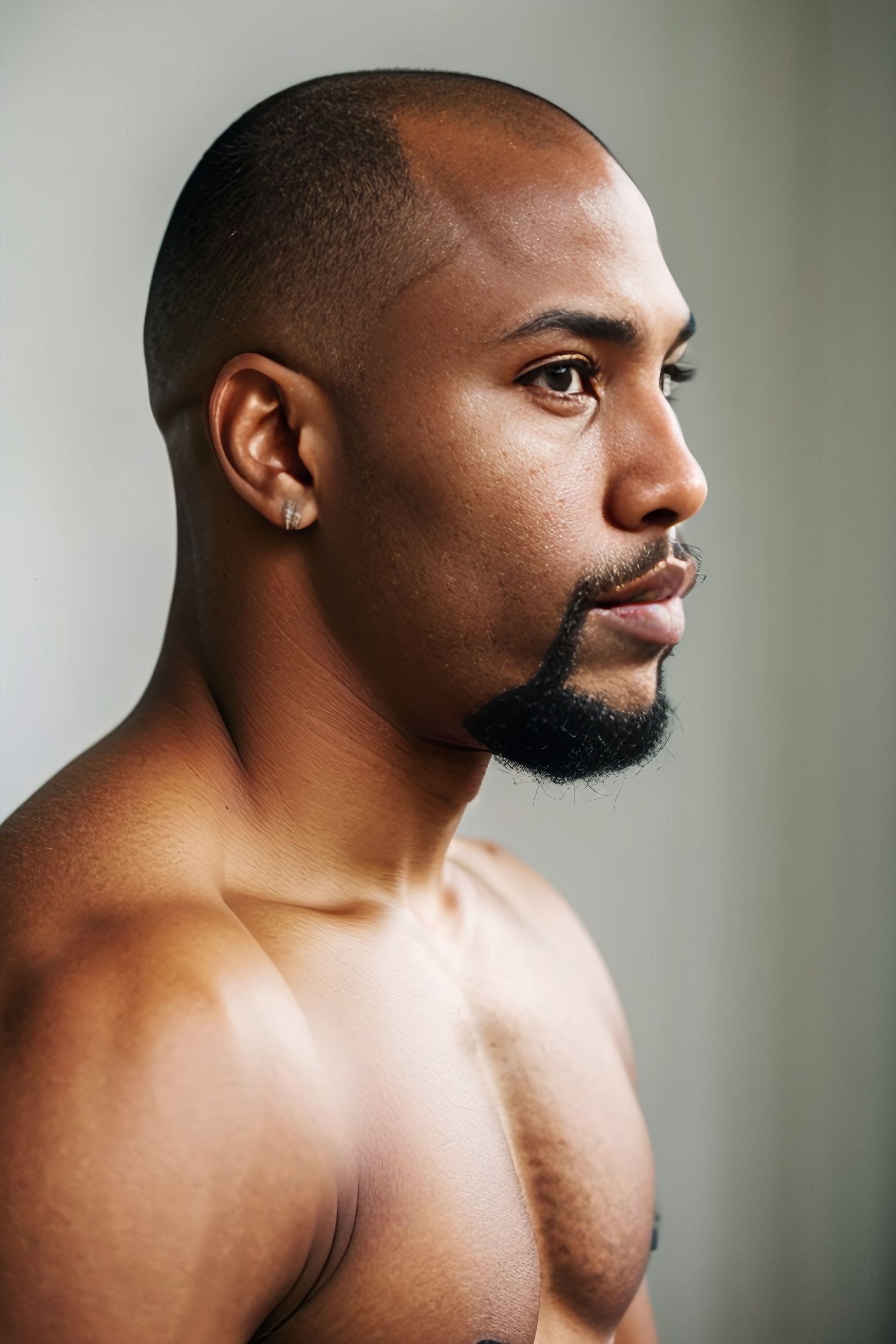 Portrait generated with Stable Diffusion.